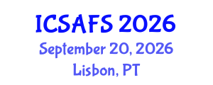 International Conference on Sustainable Agriculture Farming Systems (ICSAFS) September 20, 2026 - Lisbon, Portugal