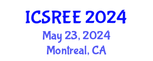 International Conference on Sustainable and Renewable Energy Engineering (ICSREE) May 23, 2024 - Montreal, Canada