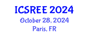 International Conference on Sustainable and Renewable Energy Engineering (ICSREE) October 28, 2024 - Paris, France