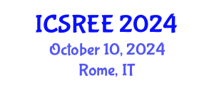 International Conference on Sustainable and Renewable Energy Engineering (ICSREE) October 10, 2024 - Rome, Italy