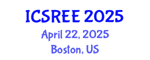 International Conference on Sustainable and Renewable Energy Engineering (ICSREE) April 22, 2025 - Boston, United States
