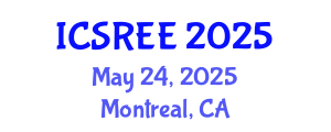 International Conference on Sustainable and Renewable Energy Engineering (ICSREE) May 24, 2025 - Montreal, Canada