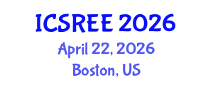 International Conference on Sustainable and Renewable Energy Engineering (ICSREE) April 22, 2026 - Boston, United States