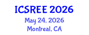 International Conference on Sustainable and Renewable Energy Engineering (ICSREE) May 24, 2026 - Montreal, Canada