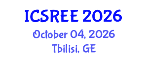 International Conference on Sustainable and Renewable Energy Engineering (ICSREE) October 04, 2026 - Tbilisi, Georgia