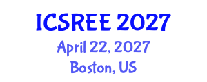 International Conference on Sustainable and Renewable Energy Engineering (ICSREE) April 22, 2027 - Boston, United States International Conference on Sustainable and Renewable Energy Engineering (ICSREE) April 22, 2027 - Boston, United States