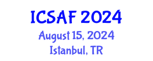 International Conference on Sustainable Aquaculture and Fisheries (ICSAF) August 15, 2024 - Istanbul, Turkey