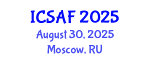 International Conference on Sustainable Aquaculture and Fisheries (ICSAF) August 30, 2025 - Moscow, Russia