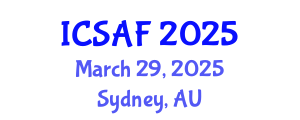 International Conference on Sustainable Aquaculture and Fisheries (ICSAF) March 29, 2025 - Sydney, Australia