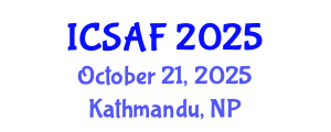 International Conference on Sustainable Aquaculture and Fisheries (ICSAF) October 21, 2025 - Kathmandu, Nepal