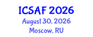 International Conference on Sustainable Aquaculture and Fisheries (ICSAF) August 30, 2026 - Moscow, Russia