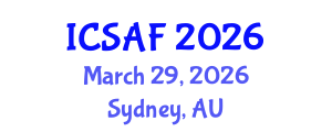 International Conference on Sustainable Aquaculture and Fisheries (ICSAF) March 29, 2026 - Sydney, Australia