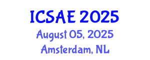 International Conference on Sustainable Architecture and Environment (ICSAE) August 05, 2025 - Amsterdam, Netherlands