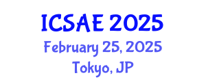 International Conference on Sustainable Architecture and Environment (ICSAE) February 25, 2025 - Tokyo, Japan