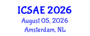 International Conference on Sustainable Architecture and Environment (ICSAE) August 05, 2026 - Amsterdam, Netherlands