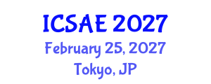 International Conference on Sustainable Architecture and Environment (ICSAE) February 25, 2027 - Tokyo, Japan International Conference on Sustainable Architecture and Environment (ICSAE) February 25, 2027 - Tokyo, Japan