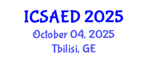 International Conference on Sustainable Architecture and Environmental Design (ICSAED) October 04, 2025 - Tbilisi, Georgia