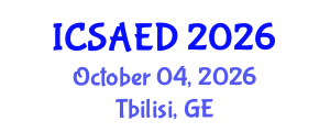 International Conference on Sustainable Architecture and Environmental Design (ICSAED) October 04, 2026 - Tbilisi, Georgia