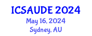 International Conference on Sustainable Architecture and Urban Design Engineering (ICSAUDE) May 16, 2024 - Sydney, Australia