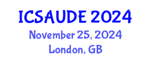 International Conference on Sustainable Architecture and Urban Design Engineering (ICSAUDE) November 25, 2024 - London, United Kingdom