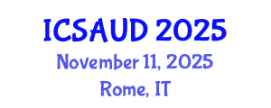 International Conference on Sustainable Architecture and Urban Design (ICSAUD) November 11, 2025 - Rome, Italy