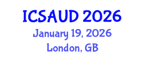 International Conference on Sustainable Architecture and Urban Design (ICSAUD) January 19, 2026 - London, United Kingdom International Conference on Sustainable Architecture and Urban Design (ICSAUD) January 19, 2026 - London, United Kingdom