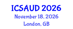 International Conference on Sustainable Architecture and Urban Design (ICSAUD) November 18, 2026 - London, United Kingdom