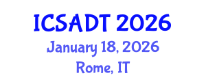 International Conference on Sustainable Architecture, Design and Technology (ICSADT) January 18, 2026 - Rome, Italy