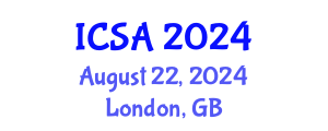 International Conference on Sustainable Aviation (ICSA) August 22, 2024 - London, United Kingdom