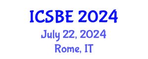 International Conference on Sustainable Blue Economy (ICSBE) July 22, 2024 - Rome, Italy