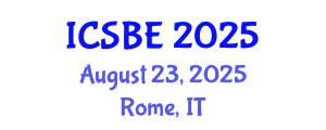 International Conference on Sustainable Blue Economy (ICSBE) August 23, 2025 - Rome, Italy