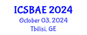 International Conference on Sustainable Building and Architectural Engineering (ICSBAE) October 03, 2024 - Tbilisi, Georgia