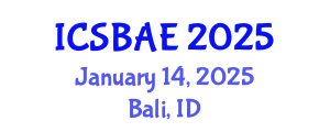 International Conference on Sustainable Building and Architectural Engineering (ICSBAE) January 14, 2025 - Bali, Indonesia