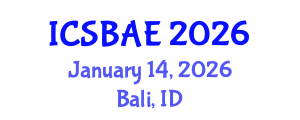 International Conference on Sustainable Building and Architectural Engineering (ICSBAE) January 14, 2026 - Bali, Indonesia