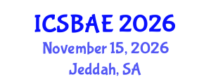 International Conference on Sustainable Building and Architectural Engineering (ICSBAE) November 15, 2026 - Jeddah, Saudi Arabia