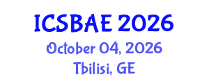 International Conference on Sustainable Building and Architectural Engineering (ICSBAE) October 04, 2026 - Tbilisi, Georgia