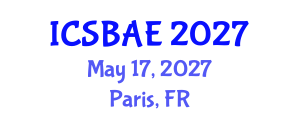 International Conference on Sustainable Building and Architectural Engineering (ICSBAE) May 17, 2027 - Paris, France International Conference on Sustainable Building and Architectural Engineering (ICSBAE) May 17, 2027 - Paris, France