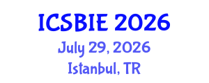 International Conference on Sustainable Building and Infrastructure Engineering (ICSBIE) July 29, 2026 - Istanbul, Turkey