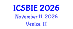 International Conference on Sustainable Building and Infrastructure Engineering (ICSBIE) November 11, 2026 - Venice, Italy