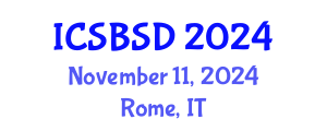 International Conference on Sustainable Building Systems and Design (ICSBSD) November 11, 2024 - Rome, Italy