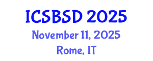 International Conference on Sustainable Building Systems and Design (ICSBSD) November 11, 2025 - Rome, Italy