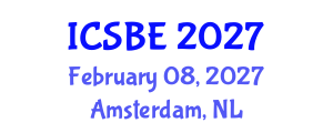 International Conference on Sustainable Buildings and Environment (ICSBE) February 08, 2027 - Amsterdam, Netherlands