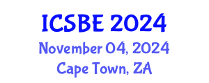 International Conference on Sustainable Built Environment (ICSBE) November 04, 2024 - Cape Town, South Africa
