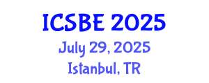 International Conference on Sustainable Built Environment (ICSBE) July 29, 2025 - Istanbul, Turkey