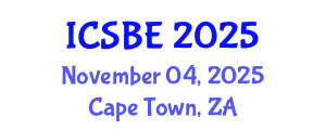 International Conference on Sustainable Built Environment (ICSBE) November 04, 2025 - Cape Town, South Africa