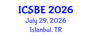 International Conference on Sustainable Built Environment (ICSBE) July 29, 2026 - Istanbul, Turkey