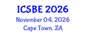 International Conference on Sustainable Built Environment (ICSBE) November 04, 2026 - Cape Town, South Africa