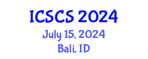 International Conference on Sustainable Cities and Society (ICSCS) July 15, 2024 - Bali, Indonesia