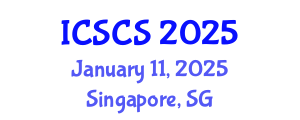 International Conference on Sustainable Cities and Society (ICSCS) January 11, 2025 - Singapore, Singapore