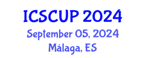 International Conference on Sustainable City and Urban Planning (ICSCUP) September 05, 2024 - Málaga, Spain